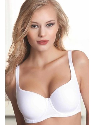 NBB Kadın Beyaz Şekillendiren Toparlayıcı Kaplı Balenli Sütyen Nbb 3613