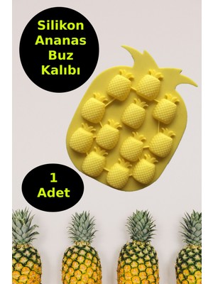 Open Home Silikon Buz Kalıbı | Silikon Yapışmaz Buzluk Ananas Buz Kalıbı