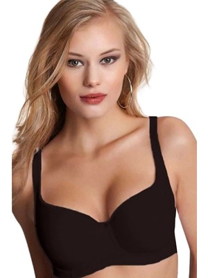 NBB Kadın Siyah Şekillendiren Toparlayıcı Kaplı Balenli Sütyen Nbb 3613