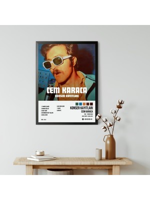 Orendart Cem Karaca Konser Kayıtları 1.albüm / Tasarımlı Poster Tablo