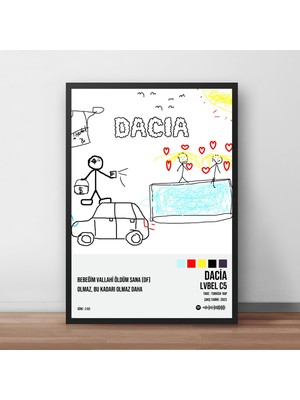 Orendart Lvbel C5 - Dacıa / Tasarımlı Poster Tablo