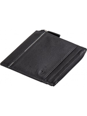 Roncato Erkek Cüzdan & Kartlık 41263801 Roncato Boston Credit Card Holder With Zipper Black