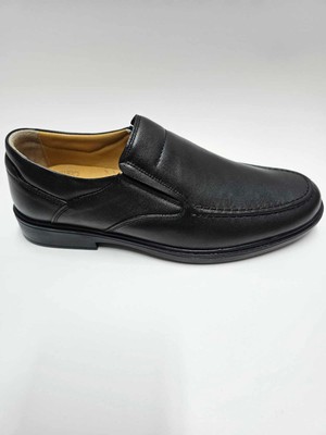 Tagy  Deri Bağcıksız Siyah Yazlık Erkek Ayakkabı C-842738