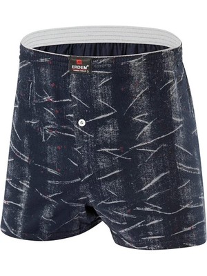 Erdem Erkek Penye Karışık Desenli Boxer 1400 - 3 Adet