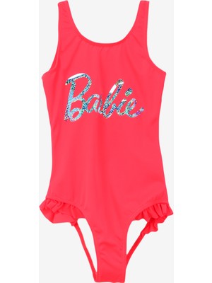 Barbie Neon Pembe Kız Çocuk Mayo BRB4SG-MYO6009