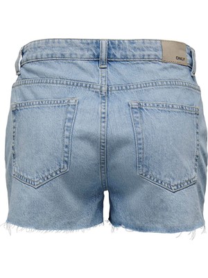 Only Normal Bel Normal Mavi Kadın Denim Şort Onljacı Mw Rw Shorts Dnm STY662