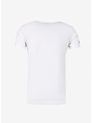 Ko Samui Bisiklet Yaka Baskılı Krem Erkek T-Shirt Kmtt S236 Reollıe_reflector Regular