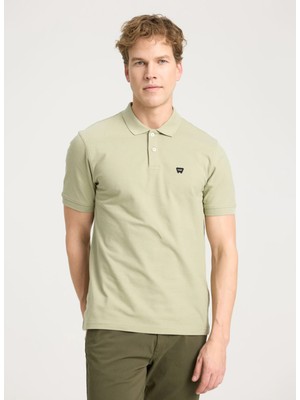 Wrangler Yeşil - Gri Erkek Polo T-Shirt W7D5K4XX2T37Y Kısa Kollu Polo Tshir