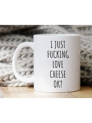 Bexdore Peyniri Çok Seviyorum Tamam Kupa | Peynir Kupa | Peynir Aşkı - Ingilizce Kahve Kupa Kupa