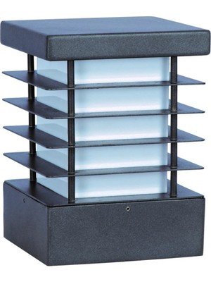 Delf Yapı Bahçe Setüstü Aydınlatma Modern Metal Bega Petekli Küp Model 17X17X27CM