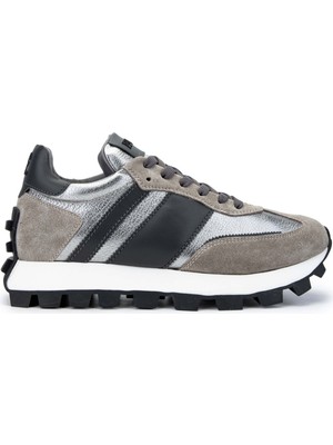 Fabi Erkek Hakiki Deri Gri Sneakers & Spor Ayakkabı 510 FU1026CL Erk Ayk Y24 Alpaca/londra/argnt