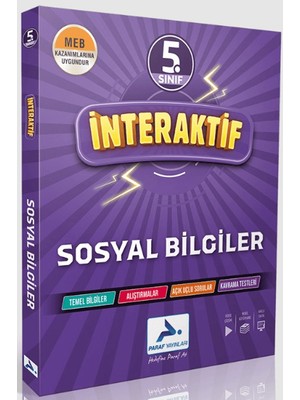 Paraf Yayınları 5. Sınıf İnteraktif Sosyal Bilgiler Soru Kütüphan