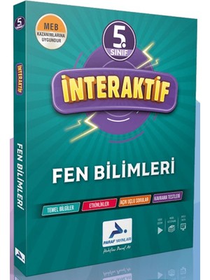 Paraf Yayınları Paraf 5. Sınıf İnteraktif Fen Bilimleri Soru Bank