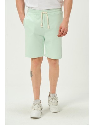 Polo State Erkek Regular Fit 3 Iplik Kumaş Şort Su Yeşili