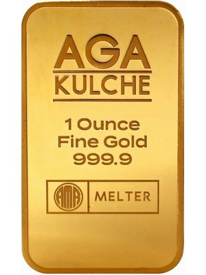 Agakulche 1 Ons 31.10 Gram Altın (999.9) 24 Ayar Külçe Altın- Paketsiz