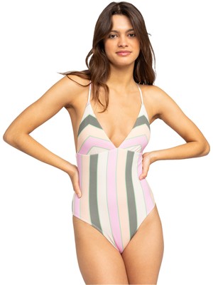 Roxy Vista Stripe One Piece Kadın Mayo