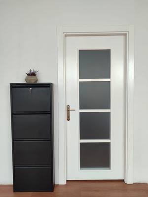 Ace 4'lü Metal Ayakkabılık Siyah Kilitli