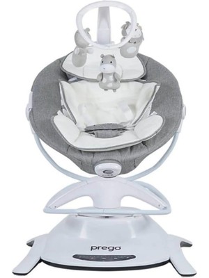 Prego 4086 Yummy Gri Elektrikli Beşik 0-24 Ay İçin 5 Noktalı Emniyet Kemeri ile Taşınabilir