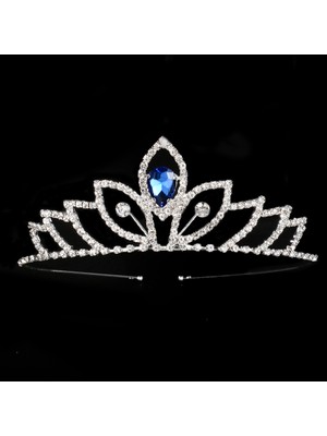 Mingjin Shop2 No.30 Boyutu Prenses Düğün Gelin Nedime Tiara Taç Kızlar Kristal Rhinestone Takı Saç Aksesuarları Gelin Kafa Süsleme (Yurt Dışından)