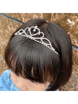 Mingjin Shop2 No.30 Boyutu Prenses Düğün Gelin Nedime Tiara Taç Kızlar Kristal Rhinestone Takı Saç Aksesuarları Gelin Kafa Süsleme (Yurt Dışından)