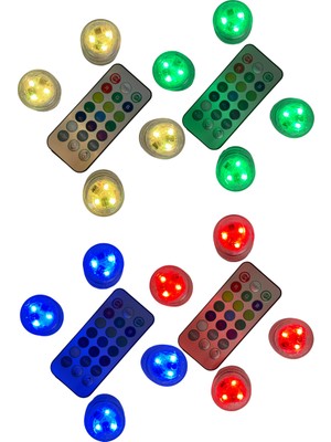 Hazar Led Su Geçirmez Rgb Led Işık Kapsül | Akvaryum Led | Nargile Led | Havuz Led Uzaktan Kumandalı Led Lamba