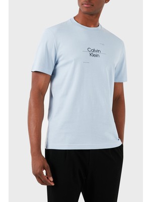 Calvin Klein Pamuklu Regular Fit Bisiklet Yaka T Shirt K10K112489CGK Erkek T Shirt K10K112489 Cgk