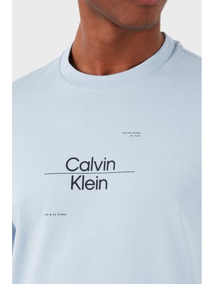 Calvin Klein Pamuklu Regular Fit Bisiklet Yaka T Shirt K10K112489CGK Erkek T Shirt K10K112489 Cgk