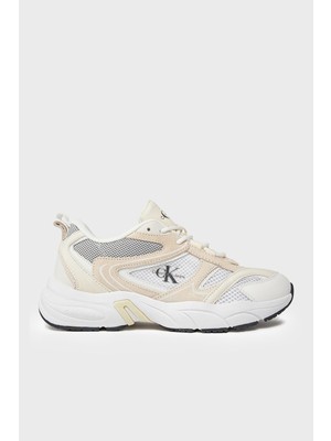 Calvin Klein Kalın Tabanlı Retro Model Tennis Su-Mesh Sneaker Ayakkabı YW0YW008910GG Bayan Ayakkabı YW0YW00891 0gg