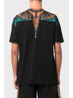 Marcelo Burlon Pamuklu Regular Fit Bisiklet Yaka T Shirt Erkek T Shirt Cmaa018F22Jer0011020