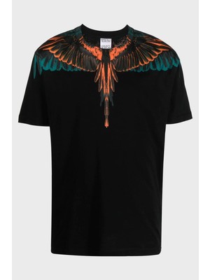 Marcelo Burlon Pamuklu Regular Fit Bisiklet Yaka T Shirt Erkek T Shirt Cmaa018F22Jer0011020