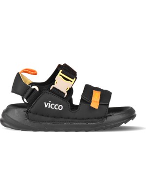 Vicco Rave Hafif Erkek Okul Öncesi Siyah Sandalet