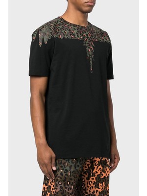 Marcelo Burlon Pamuklu Regular Fit Bisiklet Yaka T Shirt Erkek T Shirt Cmaa018S23Jer0051060