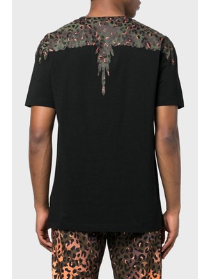 Marcelo Burlon Pamuklu Regular Fit Bisiklet Yaka T Shirt Erkek T Shirt Cmaa018S23Jer0051060