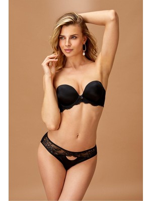 Nurteks Kadın Sütyen Takımı Siyah 4536