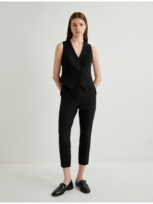 Koton Cigarette Kumaş Pantolon Normal Bel Cep Detaylı