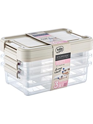 Hobby Life Infinity Kilitli Saklama Kabı Seti 3 x 3 L