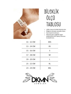 Dkmn Silver 925 Ayar Gümüş Beyaz Altın Kaplama Kenarları Sonsuzluk Işaretli Ortası Kare Baget Taşlı Bileklik