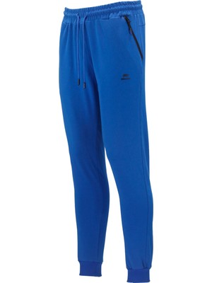 Shinzone Erkek Düz Paça Rahat Kesim Lastikli Saks Mavi Eşofman Altı