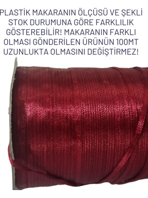 Netsan Etiket Bordo Saten Kurdele 3,5mm 100MT