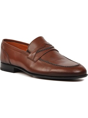 Ayakmod Premium 33300 Taba Hakiki Deri Kösele Taban Erkek Günlük Ayakkabı