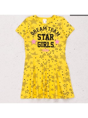 Mor Tırtıl Kız Çocuk Elbise