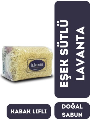 Dr. Lavender Kabak Lifli Eşek Sütlü ve Lavantalı Doğal Sabun 130 Gr. Peeling Etkili