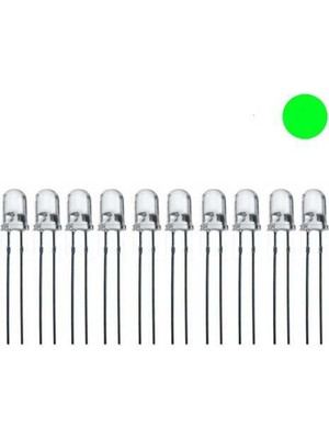 Hobi Mekatronik 5mm Flaşörlü (Yanıp Sönen)Yeşil LED Paketi - 50 Adet