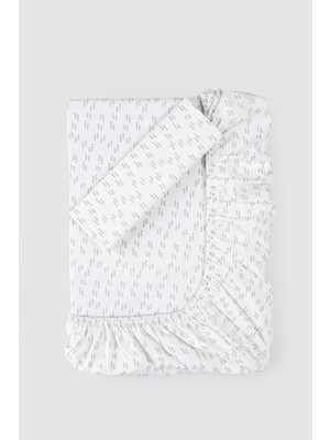 Little Gusto Pamuk Lastikli Çarşaf ve Yastık Kılıf Seti Arrow 90X190 cm