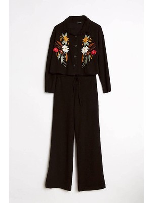 Robin Annabel Nakışlı Gömlek Pantolon Takım