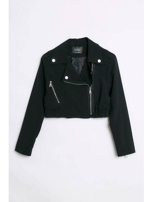 Robin Alexandra Crop Biker Ceket