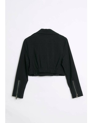 Robin Alexandra Crop Biker Ceket