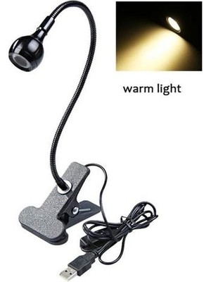 YHome 3W Night Lamp USB Desk Light Eye Protection Bulb Read Book Lights Clip Table Lamps Bedside Lights Indoor Lighting|desk Lamps (Yurt Dışından)