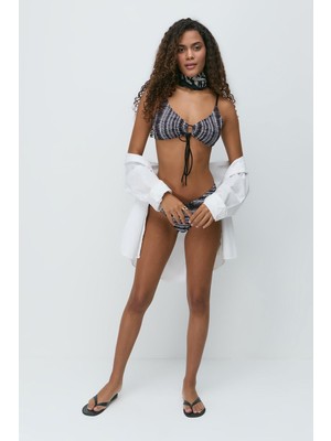 C&city Önden Bağlama Bikini Takım 3256 Siyah