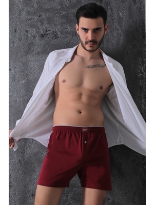 Elit Zümrüt Erkek Pamuklu Havlu Bel Boxer 6'lı Adet